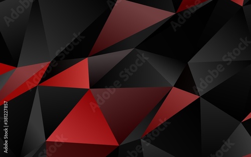 Dark Red vector polygonal template. A sample with polygonal shapes. Completely new design for your business.