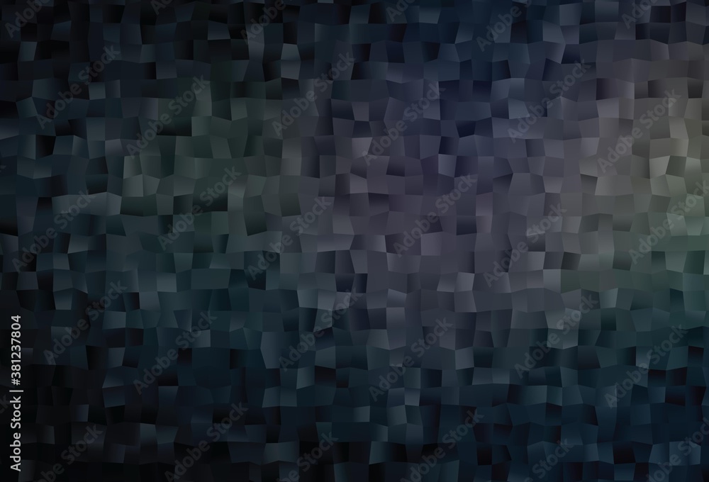 Fototapeta premium Dark Black vector polygon abstract layout.