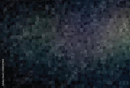 Dark Black vector polygon abstract layout. © Dmitry