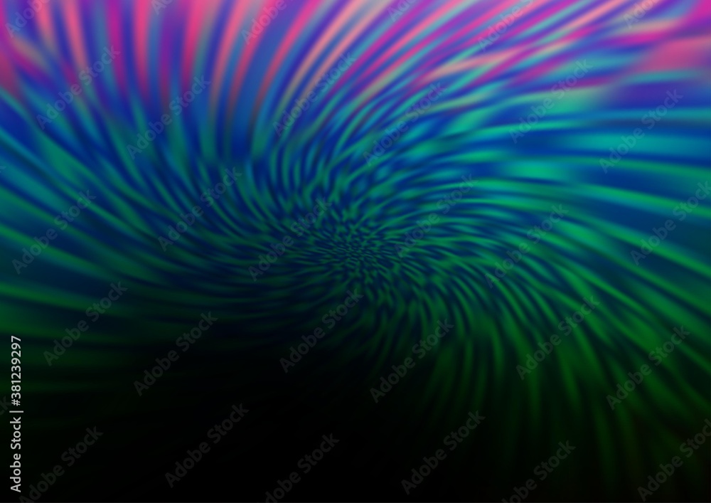 Dark Multicolor, Rainbow vector blurred background. A completely new color illustration in a bokeh style. A completely new template for your design.