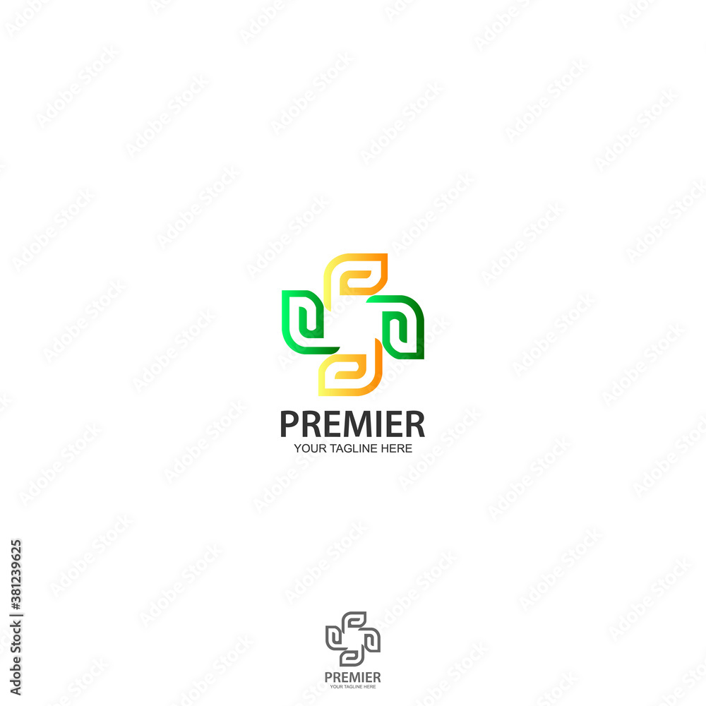 Obraz premium Letter P logo design inspiration