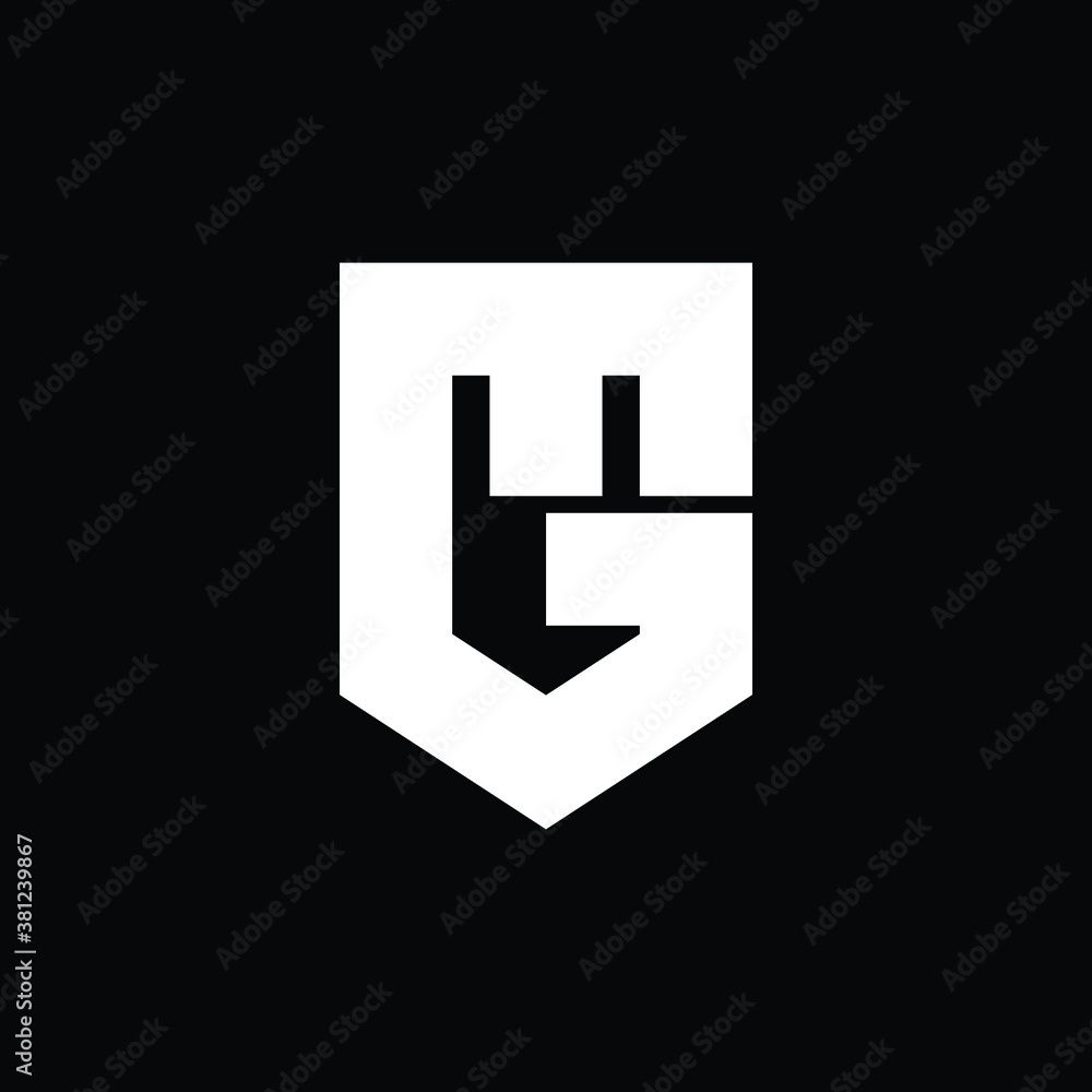 Letter MG polygon logo design vector Letter MG polygon logo design vector
