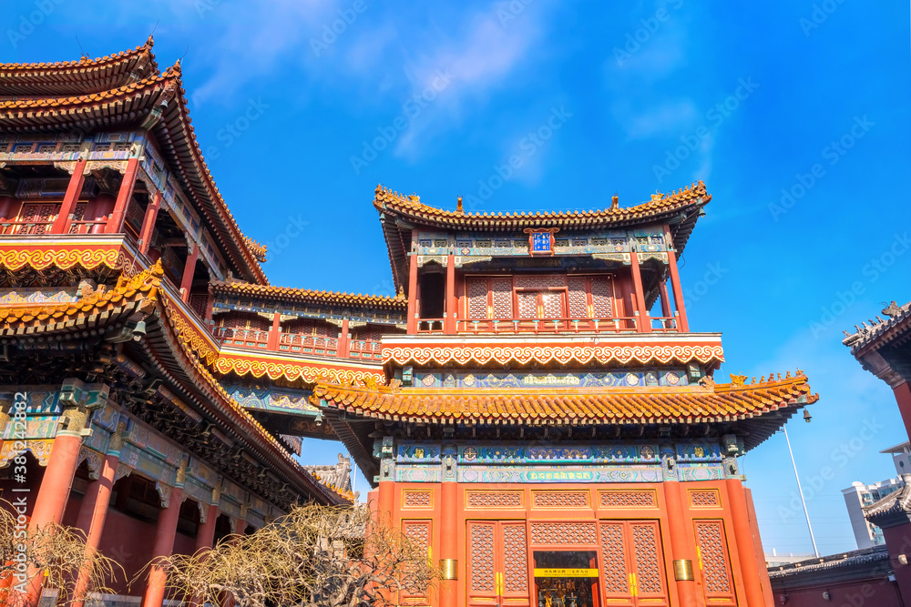 Fototapeta premium Yonghe Temple - the Palace of Peace and Harmony in Beijing, China