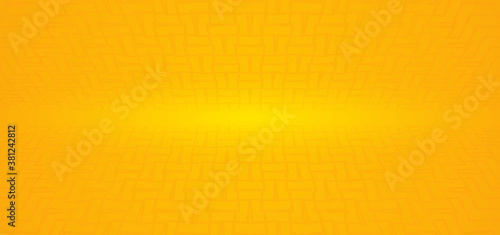 Perspective line pattern design abstract yellow background