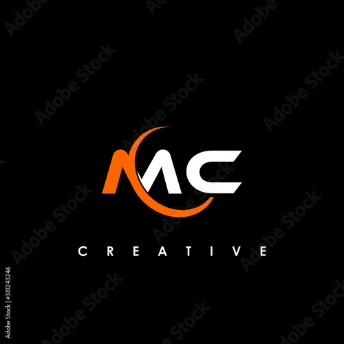 MC Letter Logo Design Template Vector
