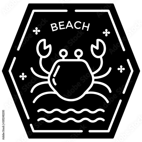 Beach Stamp 
