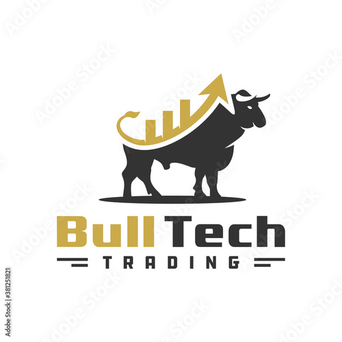 modern investment bull logo