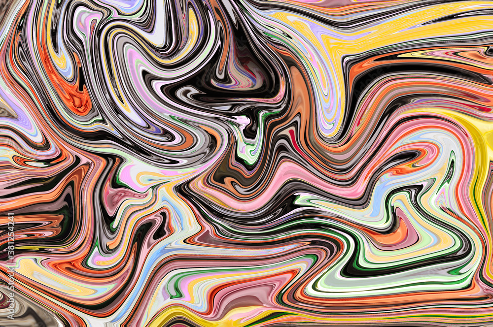 Obraz premium Abstract liquid colorful texture for background, patterns
