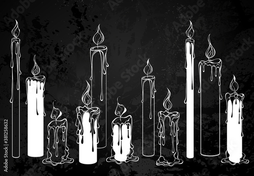 White candles