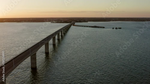 Wallpaper Mural Bridge over the sea connecting mainland France with Oleron island Torontodigital.ca