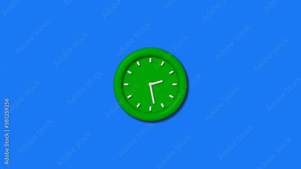 New green color 12 hours 3d wall clock isolated on aqua background,wall clock,3d wall clock New green color 12 hours 3d wall clock isolated on aqua background,wall clock,3d wall clock