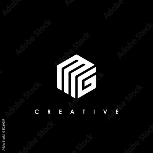MG Letter Logo Design Template Vector
