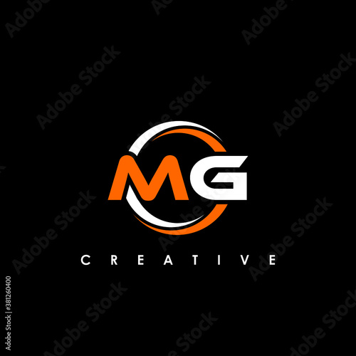 MG Letter Logo Design Template Vector
