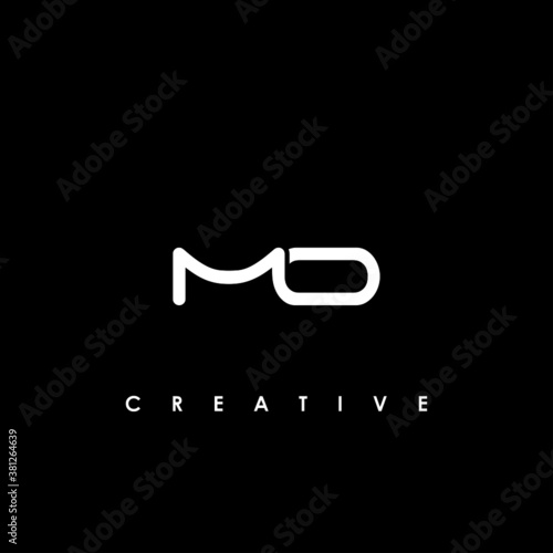 MO Letter Logo Design Template Vector
 photo