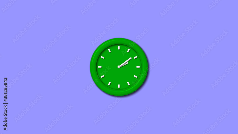 Amazing green color 3d wall clock isolated on blue light background,wall clock,3d wall clock Amazing green color 3d wall clock isolated on blue light background,wall clock,3d wall clock