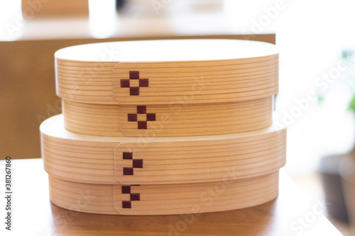 曲げわっぱの弁当箱