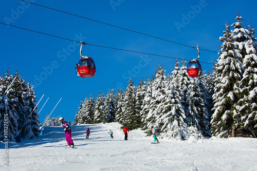 Deutschland, Niedersachsen, Harz, Winterlandschaft im Oberharz. Braunlage, Wurmberg. 