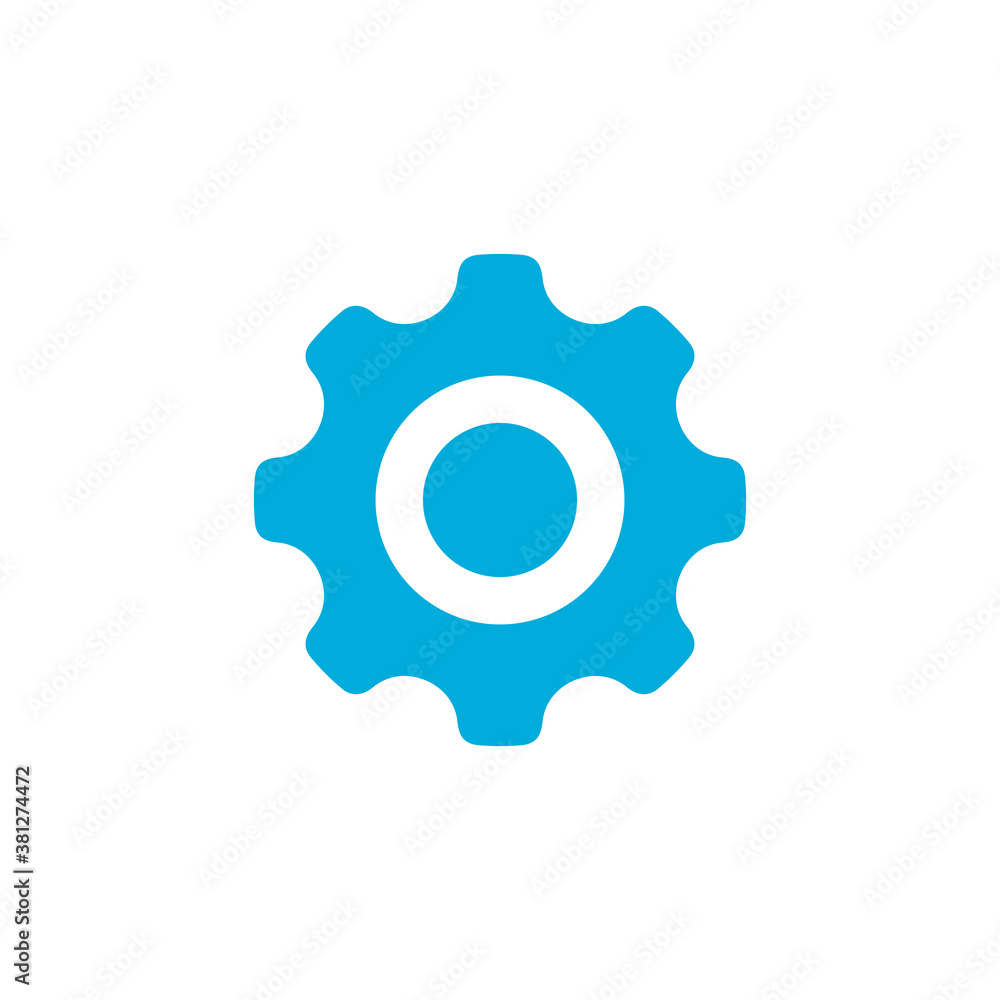 gear Icon vector. Simple flat symbol. Stock vector illustration isolated on white background. gear Icon vector. Simple flat symbol. Stock vector illustration isolated on white background.