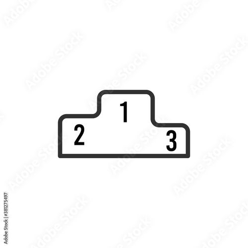 Winners podium vector illus...
