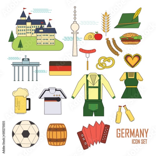 set of germany icons