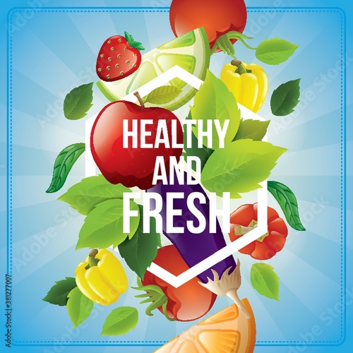 healthy and fresh food design