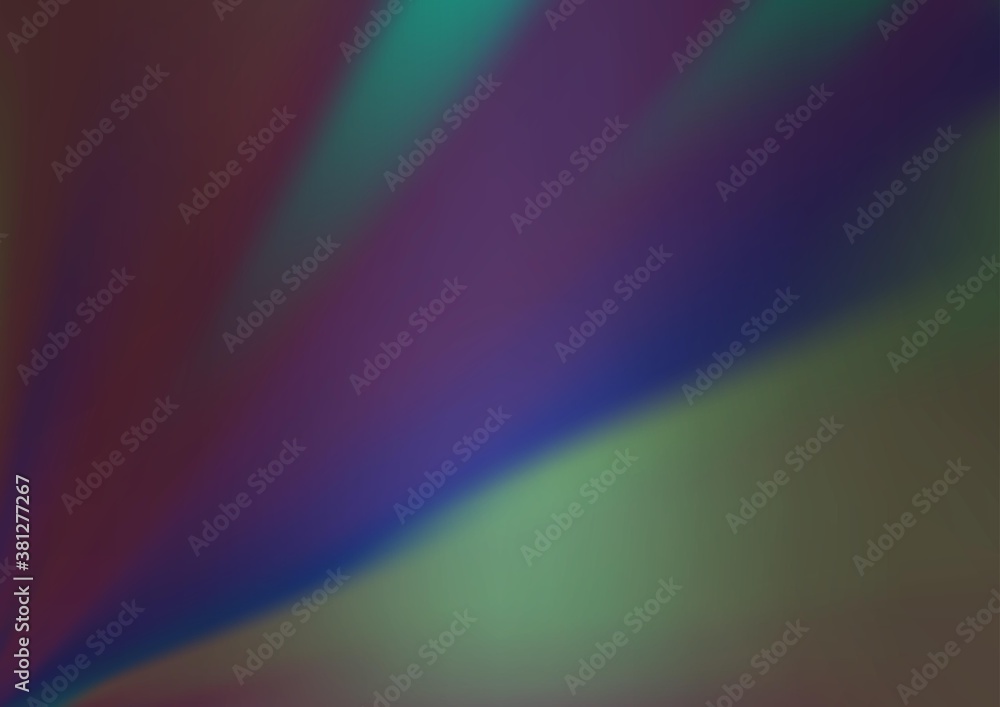 Dark BLUE vector abstract blurred template. Colorful abstract illustration with gradient. Brand new design for your business.