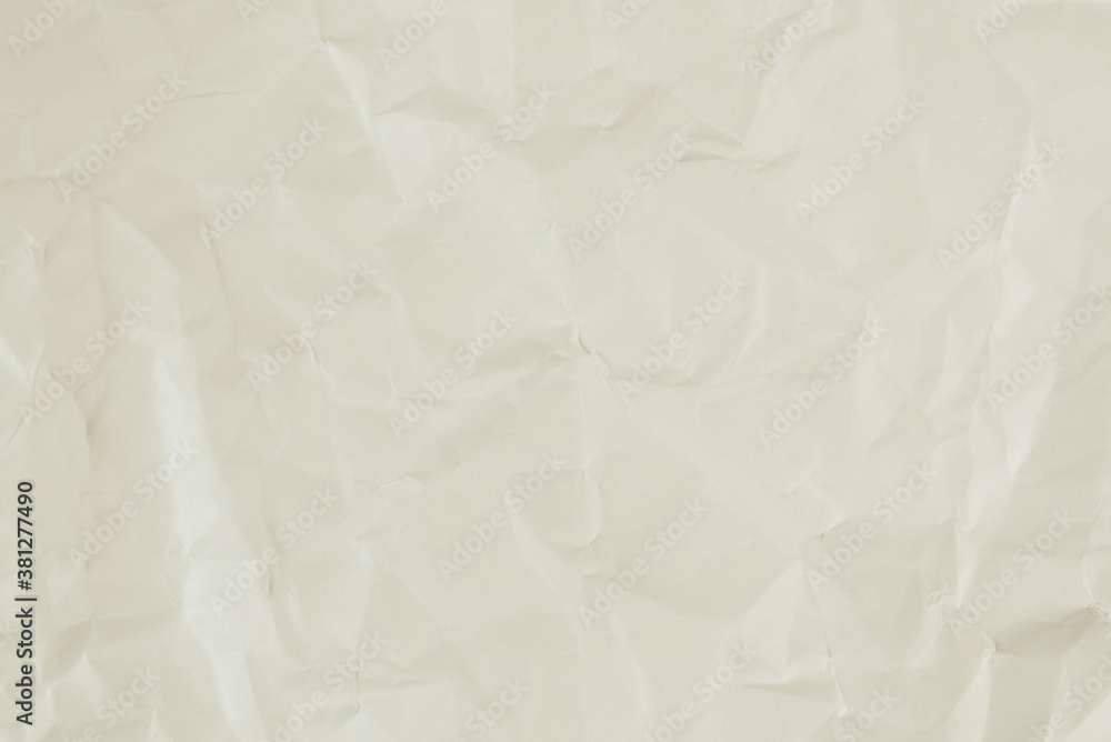 Obraz premium Crumpled white paper background.