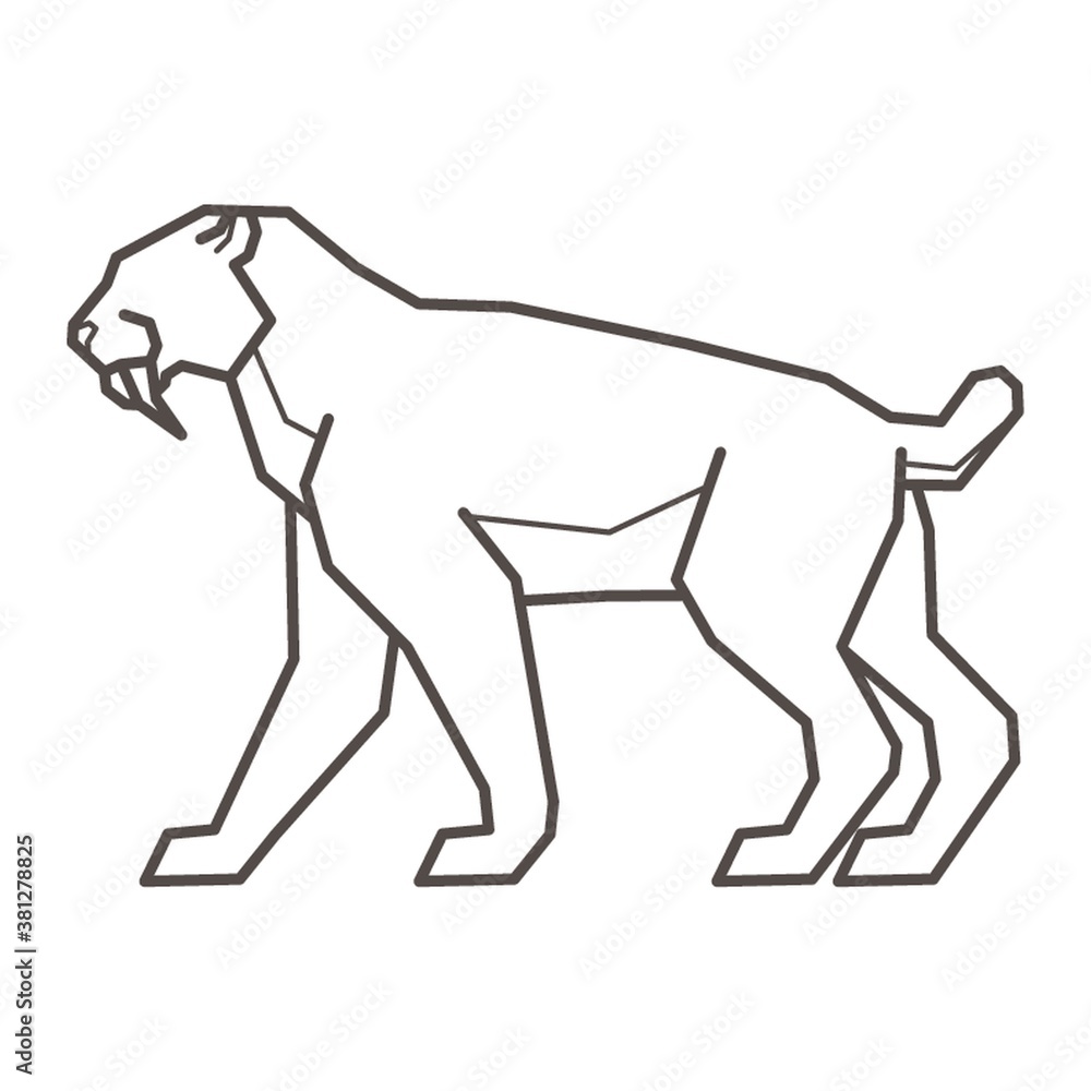 Fototapeta premium Smilodon