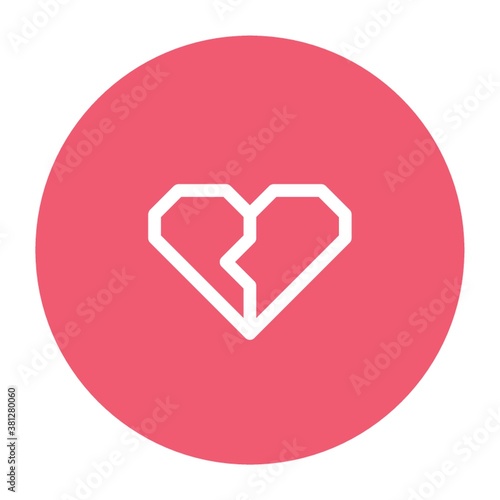 cracked heart icon