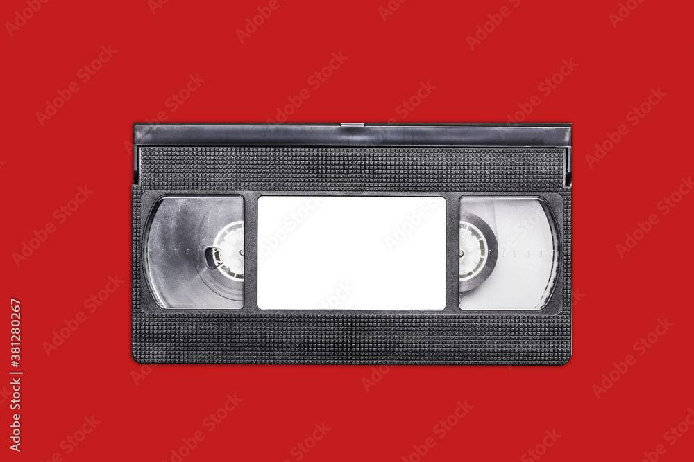 Black Vhs Tape Isolated On Red Outdated Technology Background Empty home-video-history-on-twitter-rt-vhshistory-vhs-tapes-with