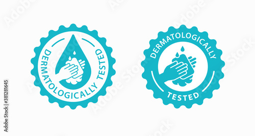 Hand gel sanitizer logo. Vector illustration.