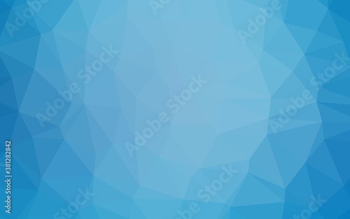 Light BLUE vector triangle mosaic template. Brand new colorful illustration in with gradient. Completely new design for your business.