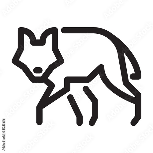 Wolf on a white background