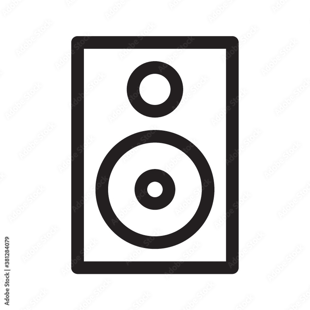 Speaker on a white background Speaker on a white background