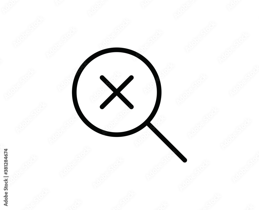 Magnifiger line icon Magnifiger line icon