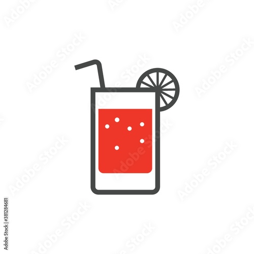 Glass of drink icon
