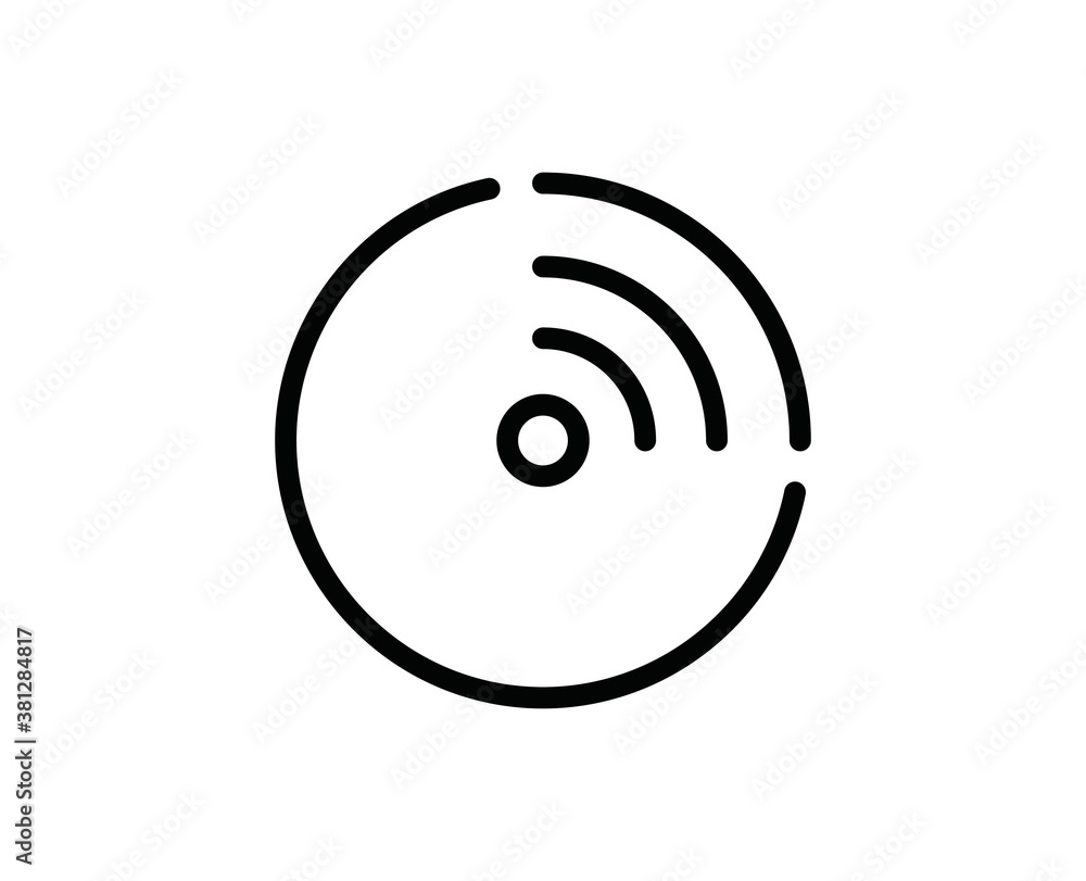 Single line icon