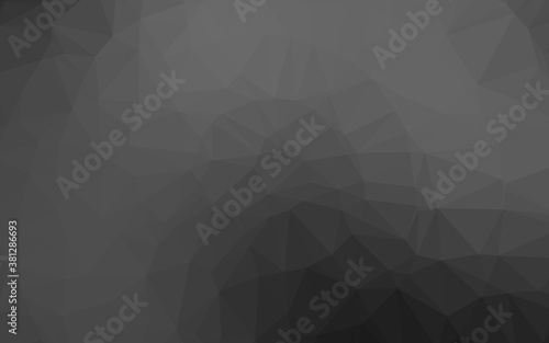 Dark Silver, Gray vector abstract mosaic backdrop. A vague abstract illustration with gradient. Brand new design for your business.