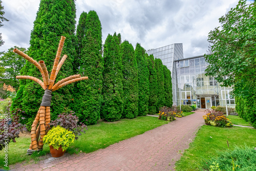 View of the botanical university and botanical garden of Tartu, estonia photo