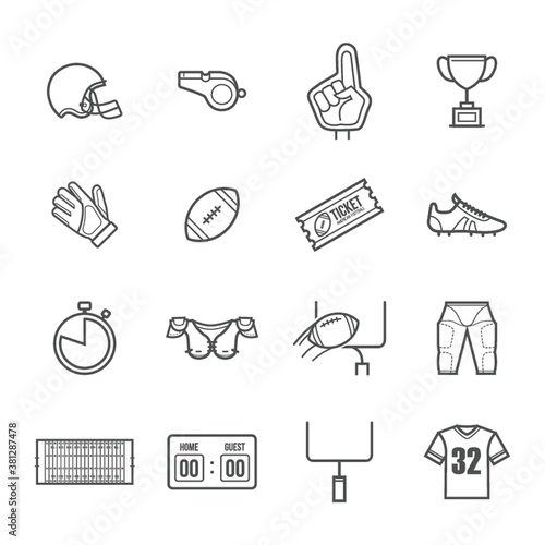 american football icon pack