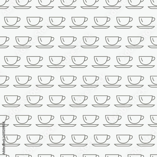Coffee cups pattern design.