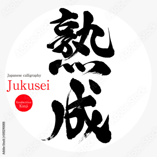 熟成・Jukusei（筆文字・手書き）