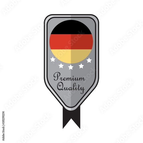 Free Download Simple made in Germany label design. - GFXLoad