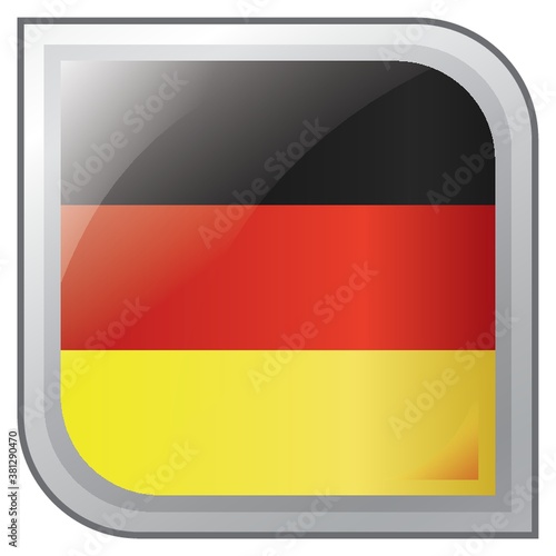 germany flag button design