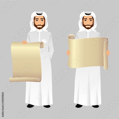 set of middle eastern man icons