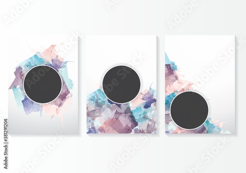 collection of watercolor background designs