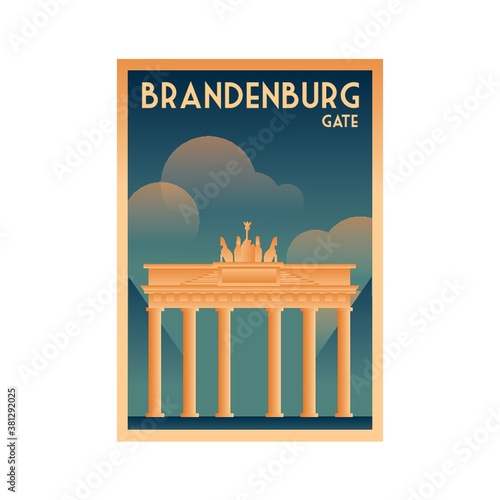 Germany poster design - Brandenburg gate