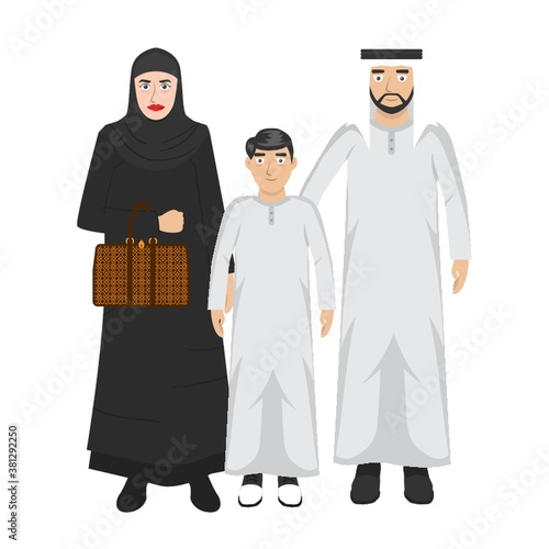 middle eastern family portrait