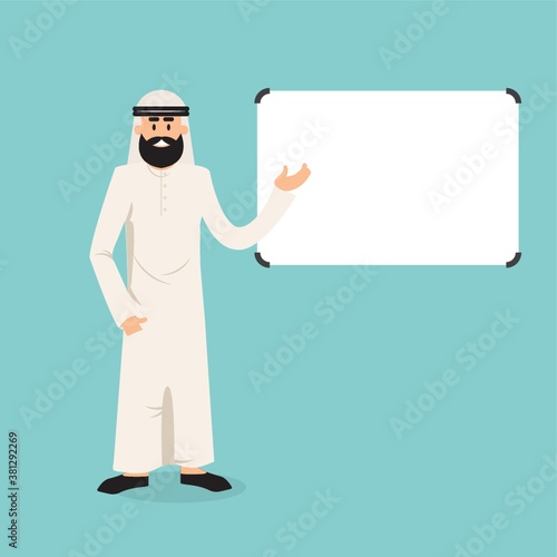 middle eastern man in a presentation