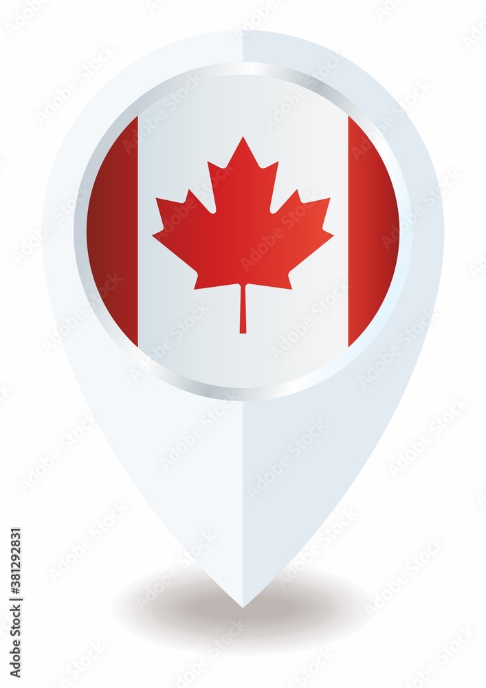 Flag of Canada, location icon for Multipurpose. Flag of Canada, location icon for Multipurpose.